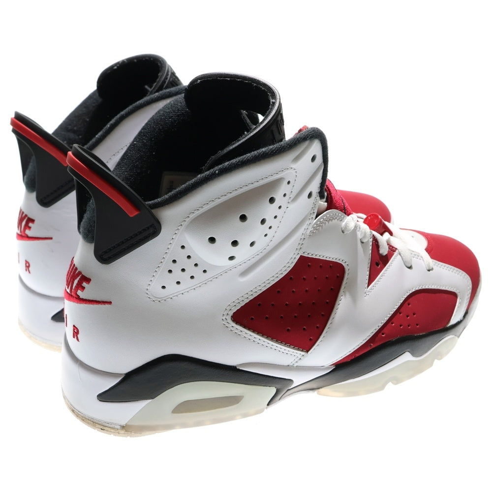 NIKE(ナイキ) AIR JORDAN 6 RETRO CARMINE エアジョーダン6 カーマイン ハイカットスニーカー ホワイト/レッド US10/28cm CT8529-106