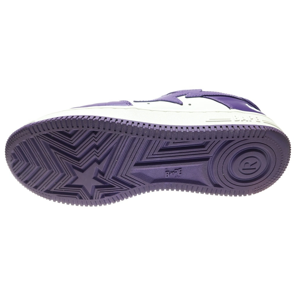 A BATHING APE(アベイシングエイプ) BAPESTA ベイプスタ ローカットスニーカー US8/26cm パープル