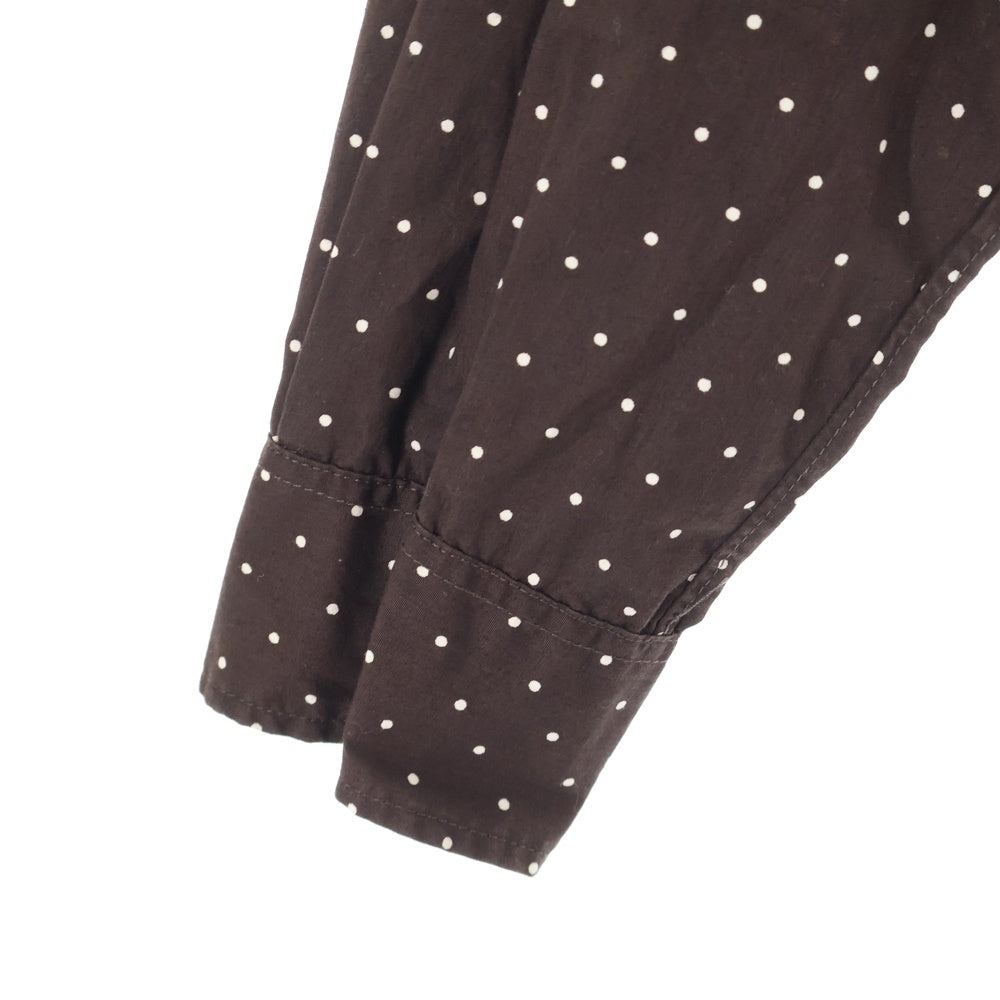 SUPREME(シュプリーム) Polka Dot Denim Shirt ポルカドット 長袖シャツ ブラウン