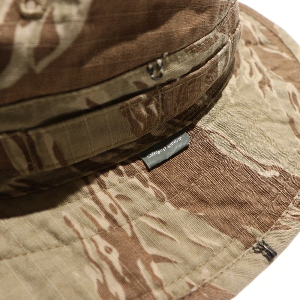 WTAPS(ダブルタップス) 初期タグ タイガーカモ リップストップ バケットハット ブラウン