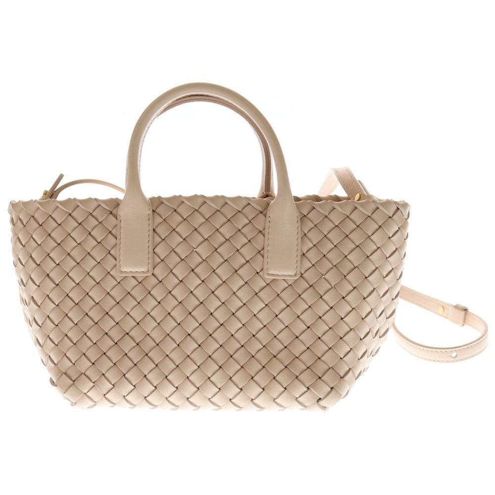 BOTTEGA VENETA(ボッテガヴェネタ) ミニ カバ ポーチ付き イントレチャート ラムスキンレザー 2WAY ショルダーバッグ ハンドバッグ ロータス 781670