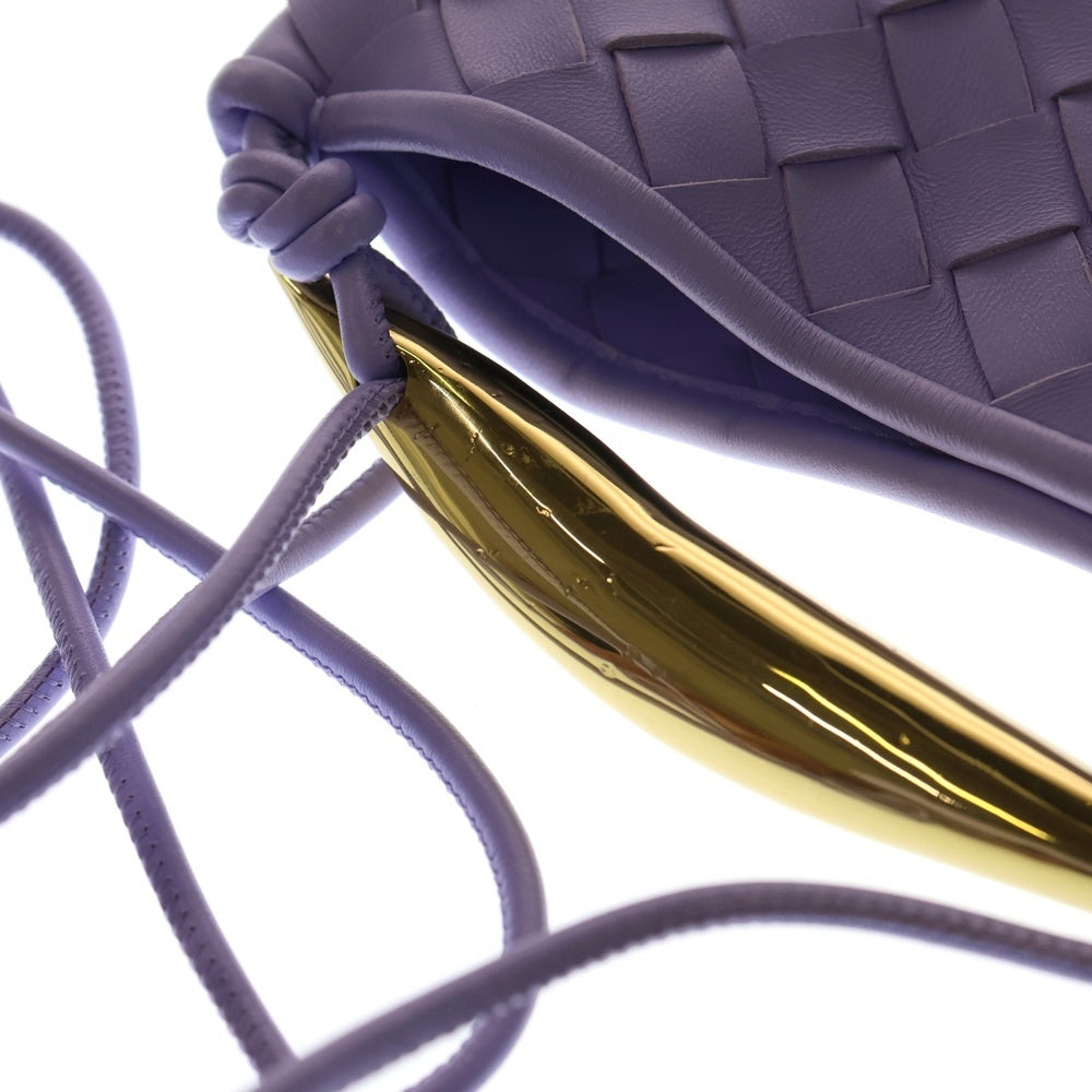 BOTTEGA VENETA(ボッテガヴェネタ) 22SS 2WAY ミニサーディン クラシック イントレチャート レザー ショルダーバッグ ハンドバッグ パープル レディース 716082