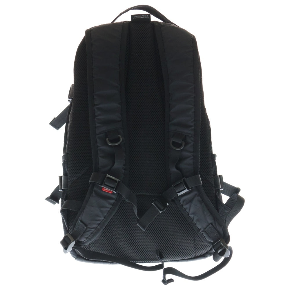 SUPREME(シュプリーム) 18AW Backpack ボックスロゴ ロゴプリント キルティング バックパック リュックサック ブラック