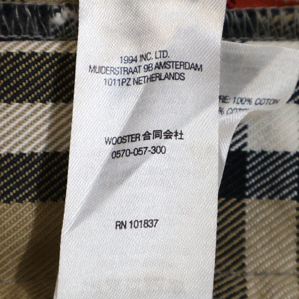 SUPREME(シュプリーム) 22SS ×BURBERRY Denim Shorts バーバリー チェック柄 ショーツ ハーフパンツ ベージュ