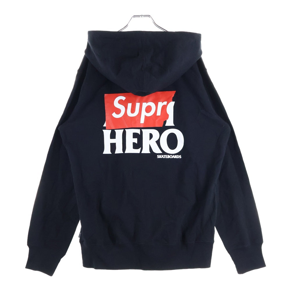 SUPREME(シュプリーム) 14SS ×ANTI HERO Zip Up Sweat Shirts アンタイヒーロー ジップアップ スウェットパーカー ブラック