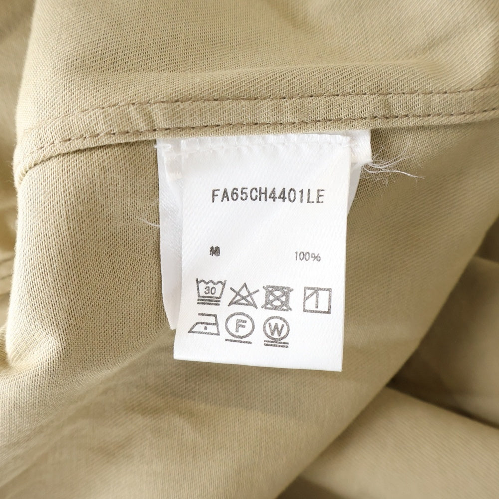 KENZO(ケンゾー) ロゴ刺繍 チノプルオーバー長袖シャツ ベージュ FA65CH4401LE