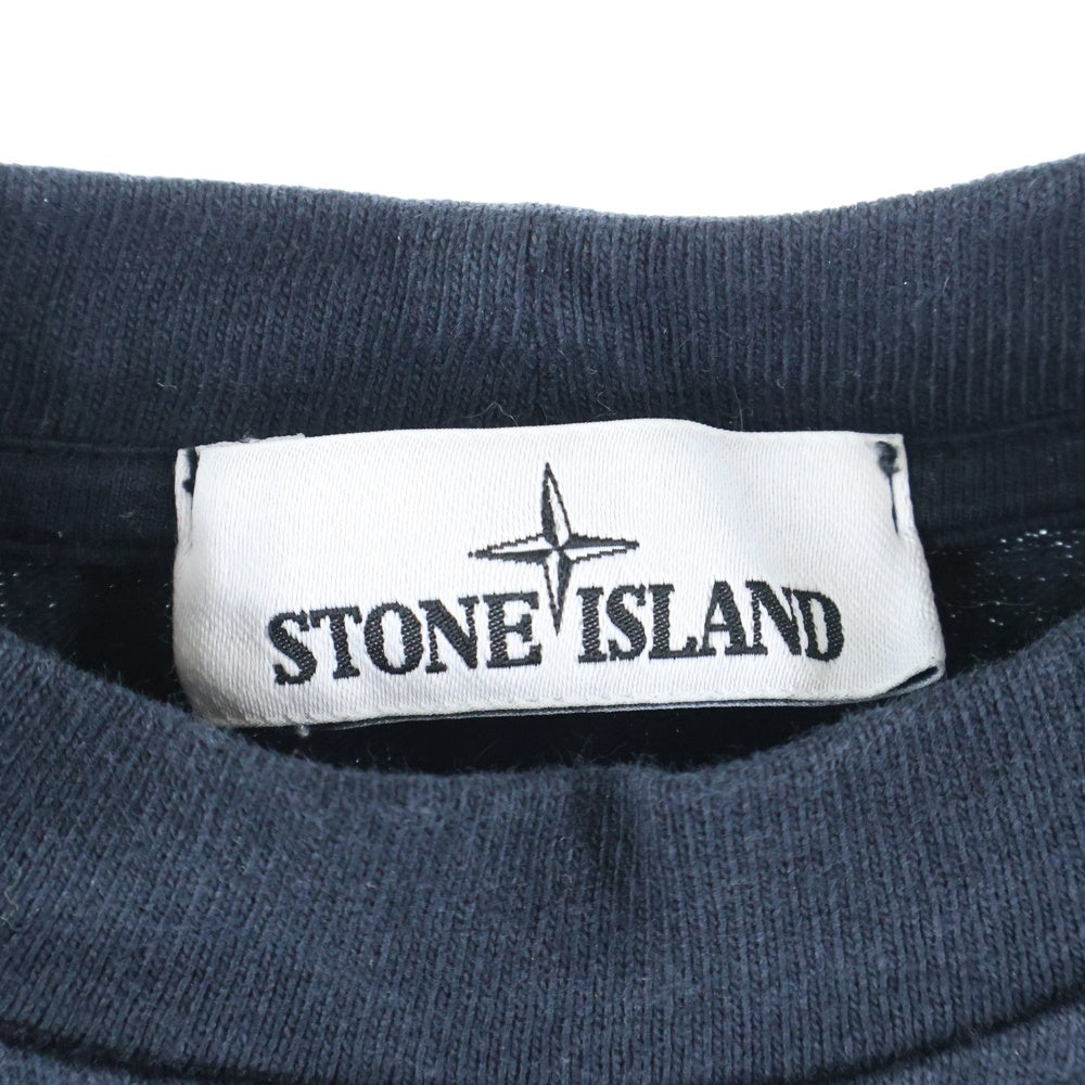 STONE ISLAND(ストーンアイランド) コットンフライ クルーネックスウェットトレーナー ブラック 671564258