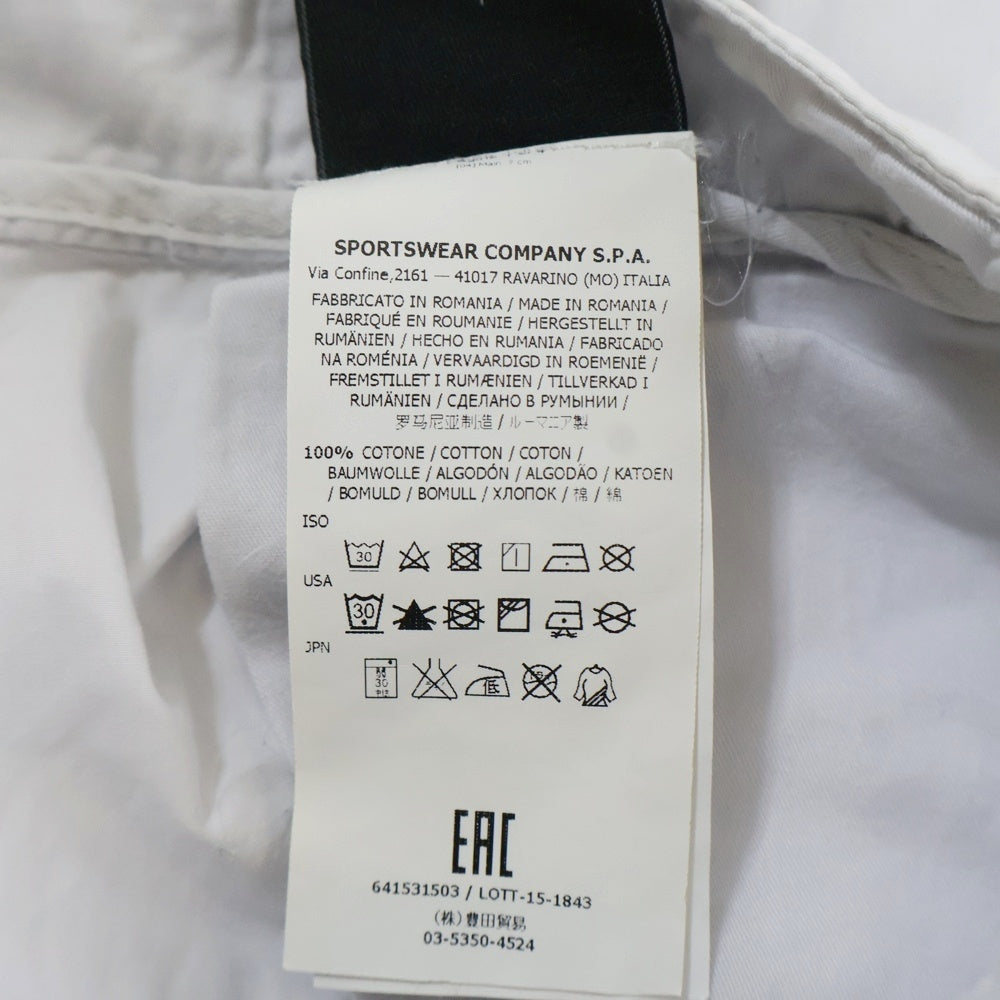 STONE ISLAND(ストーンアイランド) 16AW コットン トラック パンツ ホワイト 641531503