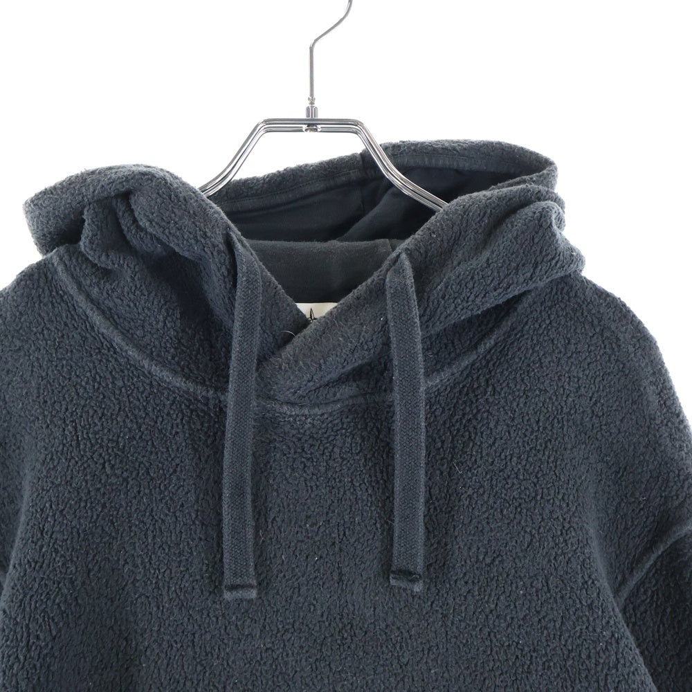 STONE ISLAND(ストーンアイランド) ナイロン切替 サイドジップアップ プルオーバー パーカー チャコール 671564038