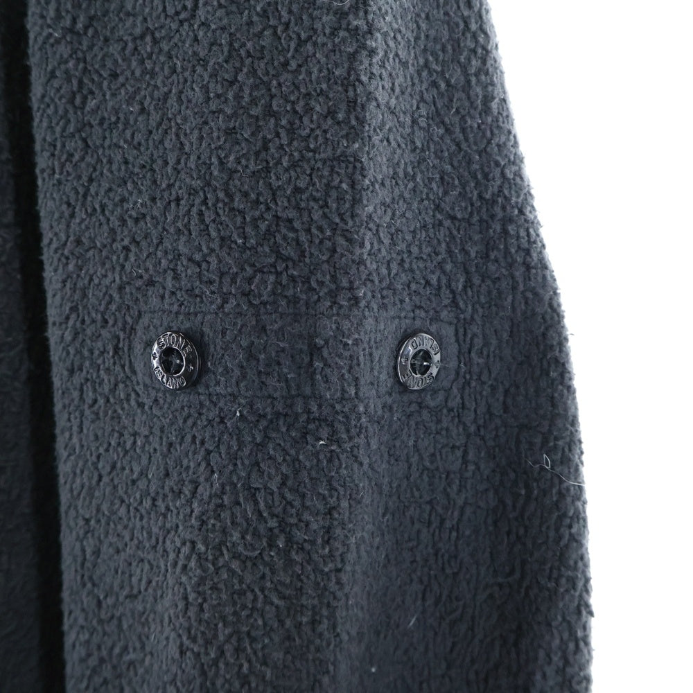 STONE ISLAND(ストーンアイランド) ナイロン切替 サイドジップアップ プルオーバー パーカー チャコール 671564038