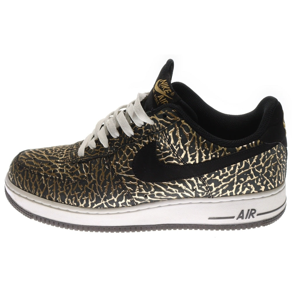NIKE(ナイキ) 【観賞用 2014年製】AIR FORCE 1 LOW GOLD ELEPHANT 30周年記念 エアフォース1 ゴールド ローカットスニーカー ブラック/ゴールド US11/29cm 488298-702