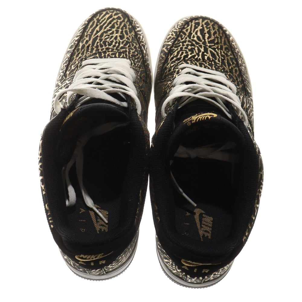 NIKE(ナイキ) 【観賞用 2014年製】AIR FORCE 1 LOW GOLD ELEPHANT 30周年記念 エアフォース1 ゴールド ローカットスニーカー ブラック/ゴールド US11/29cm 488298-702