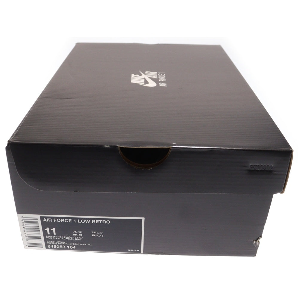 NIKE(ナイキ) AIR FORCE 1 LOW RETRO COCOA SNAKE エアフォース1 レトロ ココアスネーク ローカットスニーカー ホワイト US11/29m 845053-104