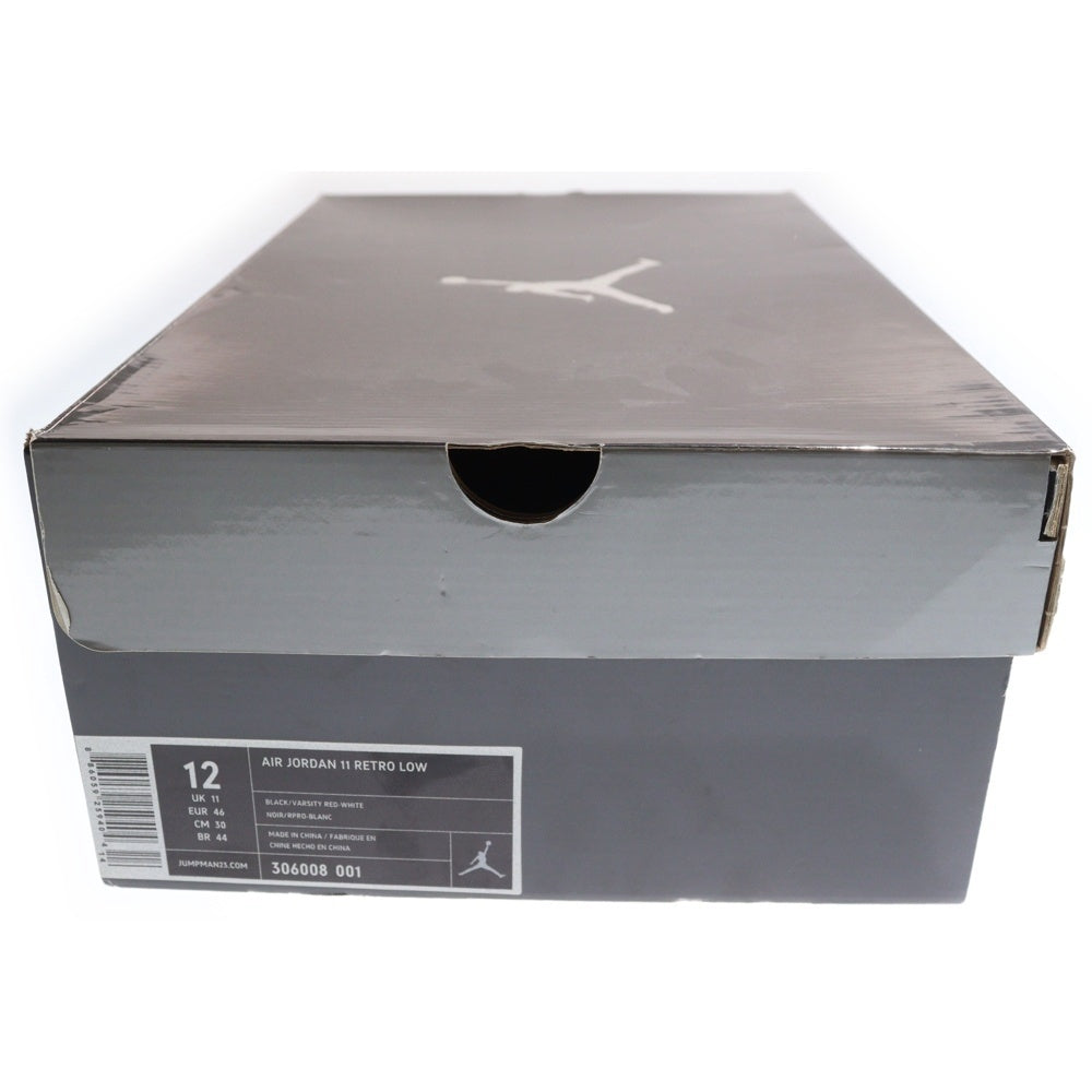 NIKE(ナイキ) 【鑑賞用 2011年製】AIR JORDAN 11 RETRO LOW エアジョーダン11 レトロ ローカットスニーカー ブラック US12/30cm 306008-001