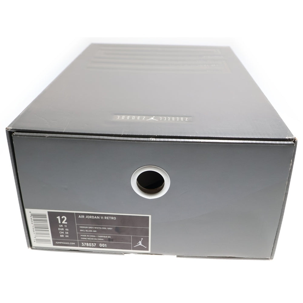 NIKE(ナイキ) 【鑑賞用 2010年製】AIR JORDAN 11 RETRO HIGH COOL GREY エアジョーダン11 レトロ ハイカットスニーカー グレー US12/30cm 378037-001