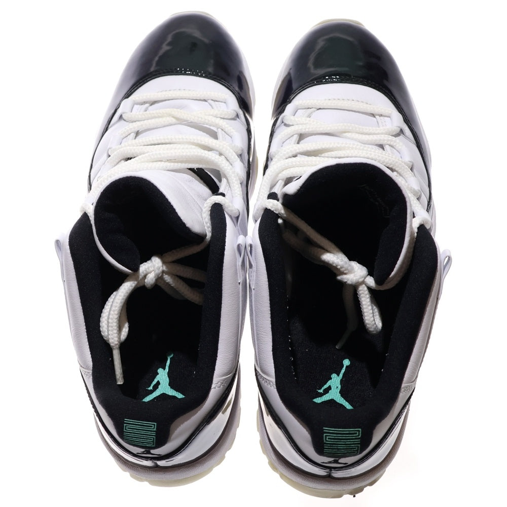 NIKE(ナイキ) 【鑑賞用 2014年製】AIR JORDAN 11 RETRO LOW CONCORD エアジョーダン11 レトロ コンコルド ローカットスニーカー ホワイト/ブラック US11.5/29.5cm 528895-153