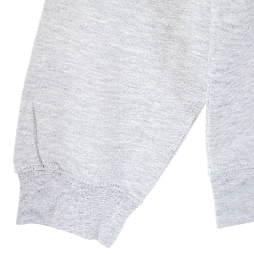 NO BRAND(ノーブランド) chocolate お散歩 ロゴ プリント クルーネックスウェットシャツ アッシュ