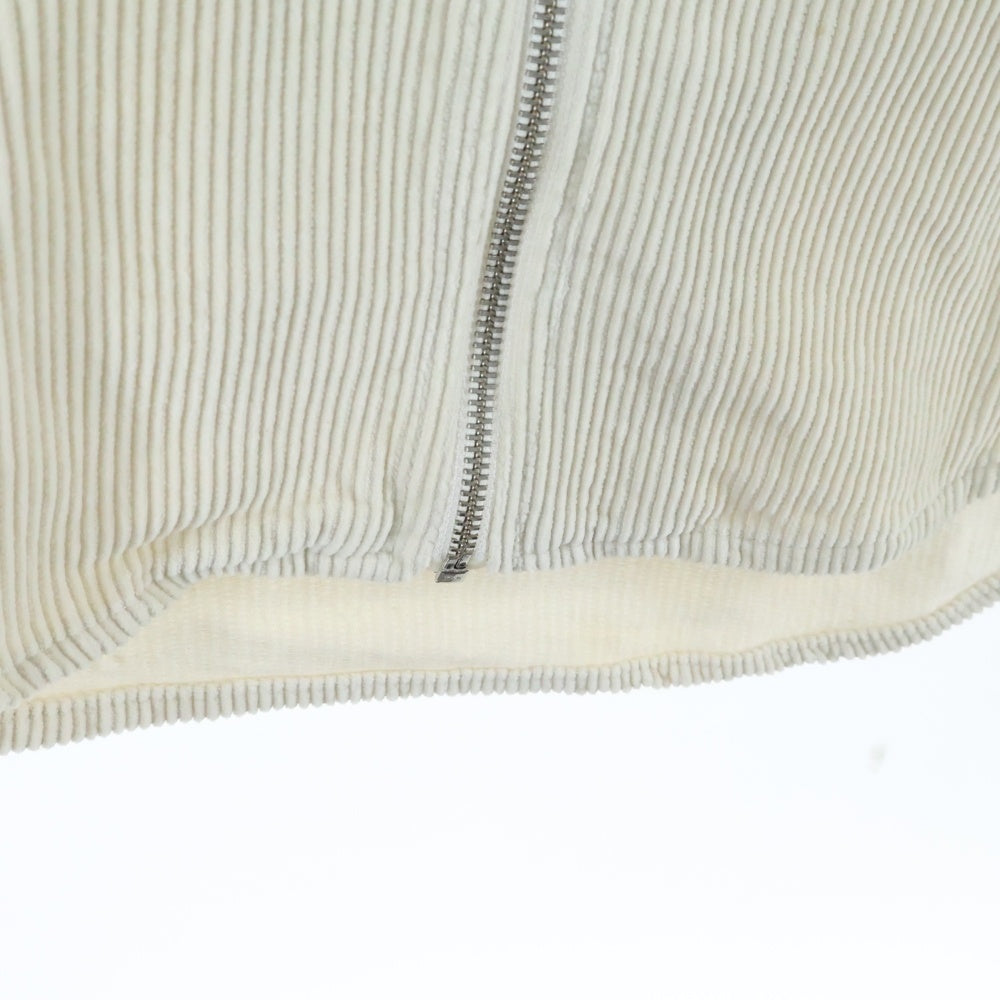 STUSSY(ステューシー) 22AW WIDE WALE CORD ZIP SHIRT コーデュロイ ジップアップ 長袖シャツ ホワイト