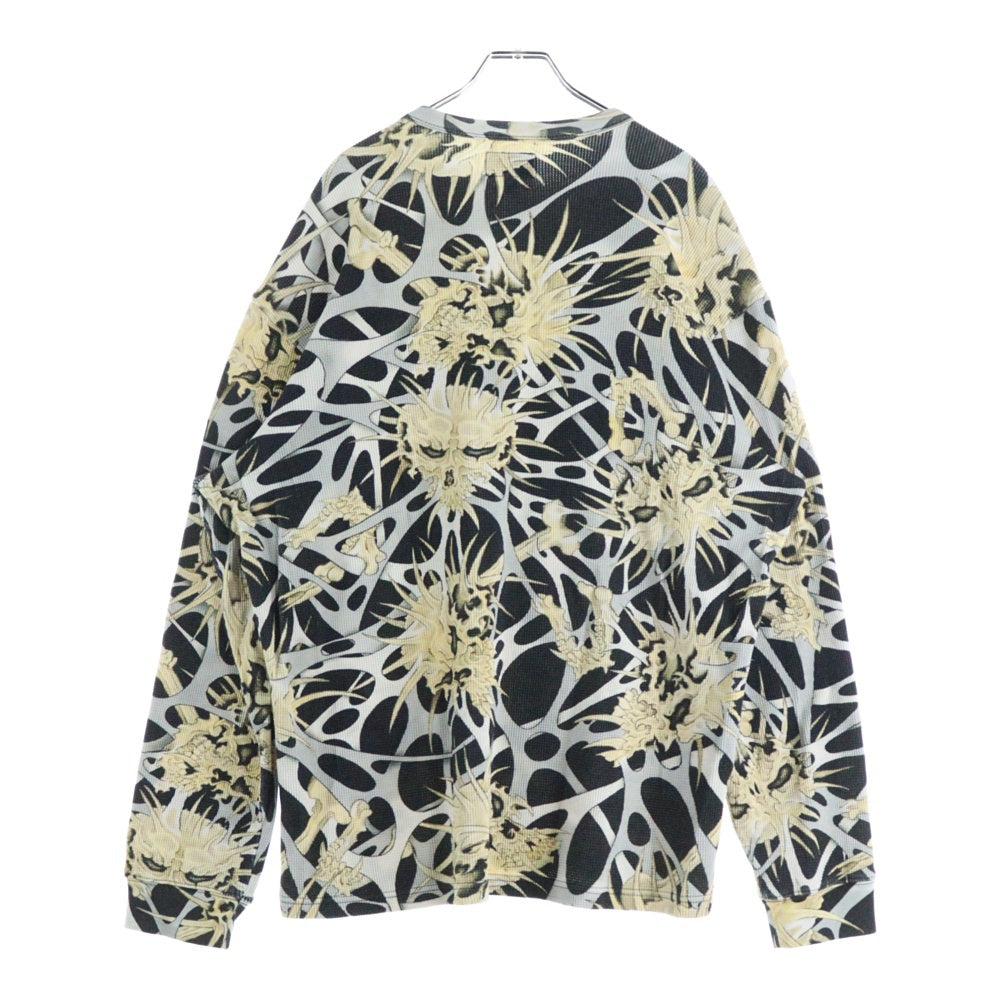 SUPREME(シュプリーム) 25AW ×Y's by Yohji Yamamoto Thermal スカル総柄 サーマル 長袖T マルチ