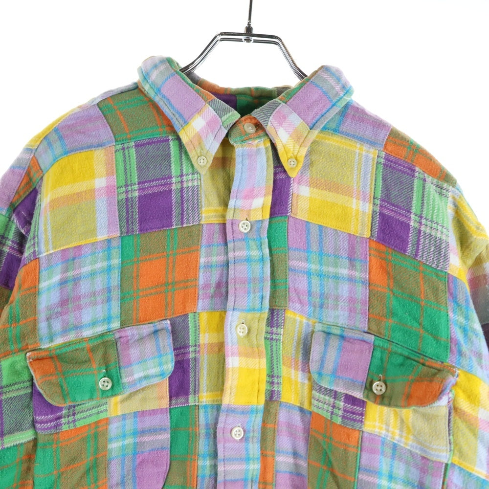 RALPH LAUREN(ラルフローレン) パッチワーク チェック フランチネル