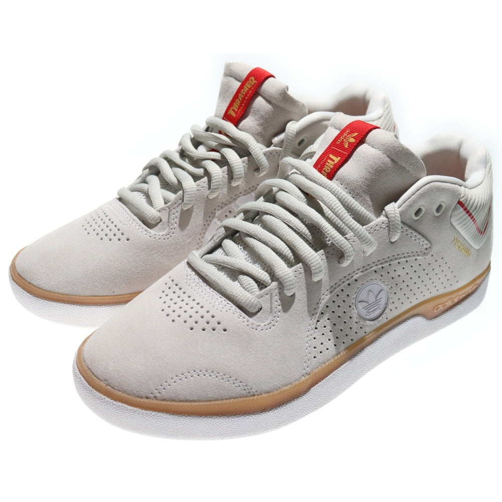 adidas(アディダス) × THRASHER TYSHAWN スラッシャー タイショーン スエード ローカットスニーカー ホワイト US9.5/27.5cm FY4583