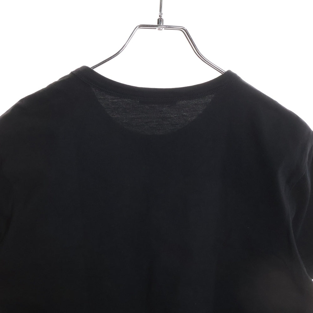 MONCLER(モンクレール) 20SS MAGLIA T-SHIRT ロゴパッチ付き クルーネック半袖Tシャツ カットソー ブラック E10918041850 8390T