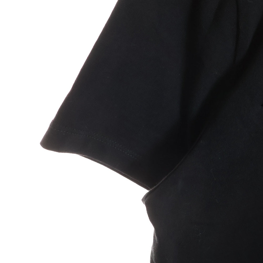 MONCLER(モンクレール) 20SS MAGLIA T-SHIRT ロゴパッチ付き クルーネック半袖Tシャツ カットソー ブラック E10918041850 8390T