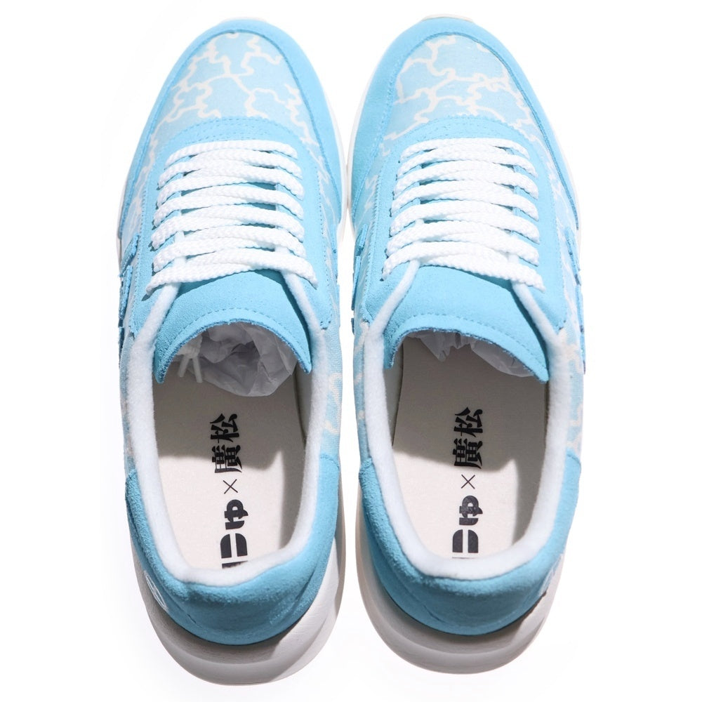 Sangacio(サンガッチョ) × 廣松 KABUKI にゅ～ず ローカットスニーカー ライトブルー US9.5/27.5cm