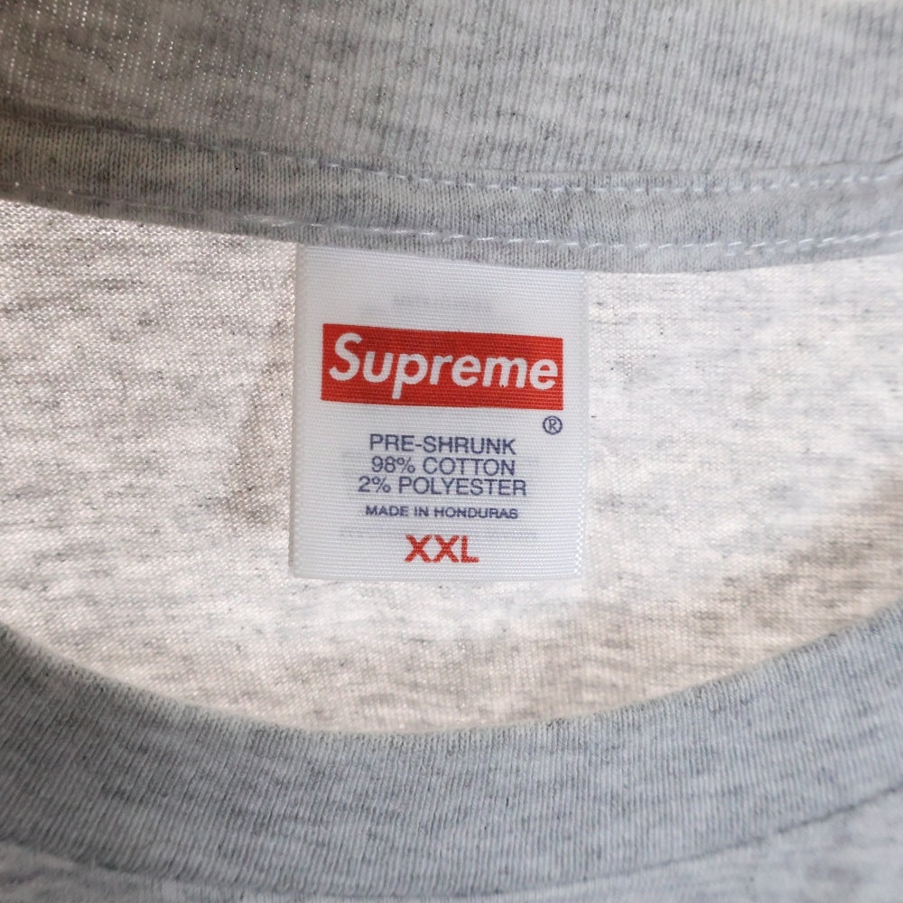 SUPREME(シュプリーム) 25AW Stick Tee スティック 半袖Tシャツ グレー