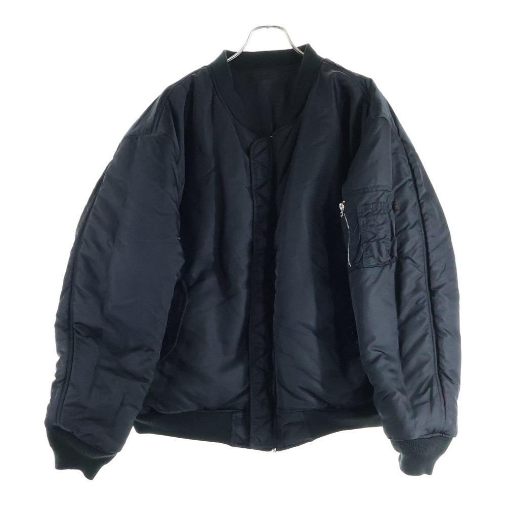 VETEMENTS(ヴェトモン) 18AW ×ALPHA INDUSTRIES MA-1 アルファ オーバーサイズフライトジャケット ブラック MAH19JA204