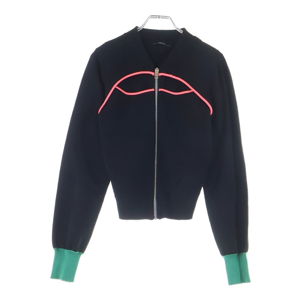 DIESEL(ディーゼル) フロントカット 長袖ニットジップカーディガン ブラック 00E8M200034 レディース