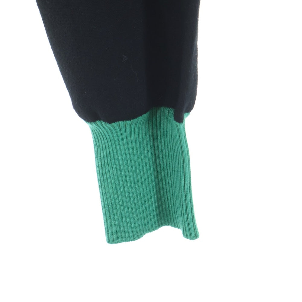 DIESEL(ディーゼル) フロントカット 長袖ニットジップカーディガン ブラック 00E8M200034 レディース