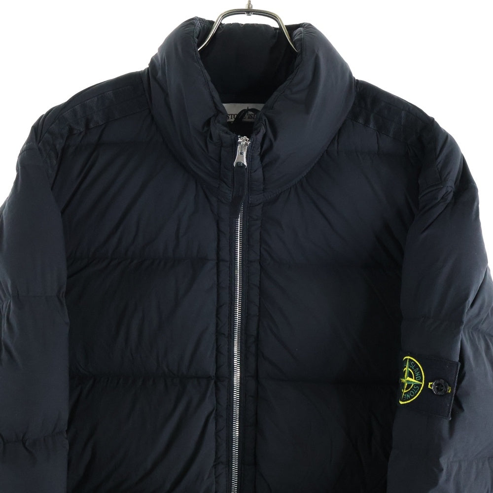 STONE ISLAND(ストーンアイランド) 23AW ロゴワッペン ナイロンストレッチスタンドカラーダウンジャケット ブラック 791544028