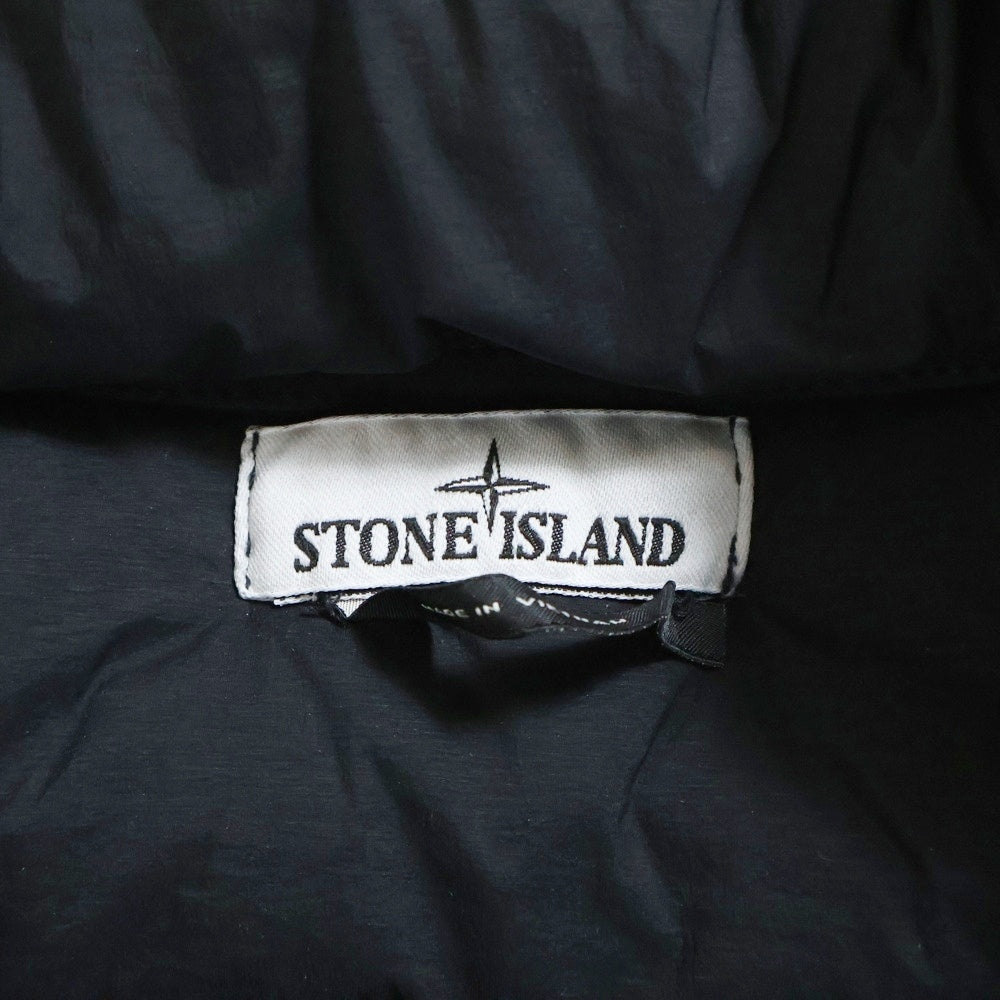 STONE ISLAND(ストーンアイランド) 23AW ロゴワッペン ナイロンストレッチスタンドカラーダウンジャケット ブラック 791544028