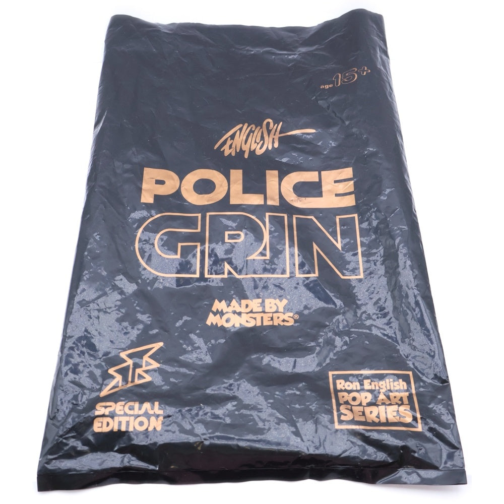 Ron English(ロン・イングリッシュ) ×Made by Monsters Police Grin Rose Gold Stormtrooper Gold Grin メイドバイモンスター ポリスグリン ストームトルーパー 世界550個限定 フィギュア