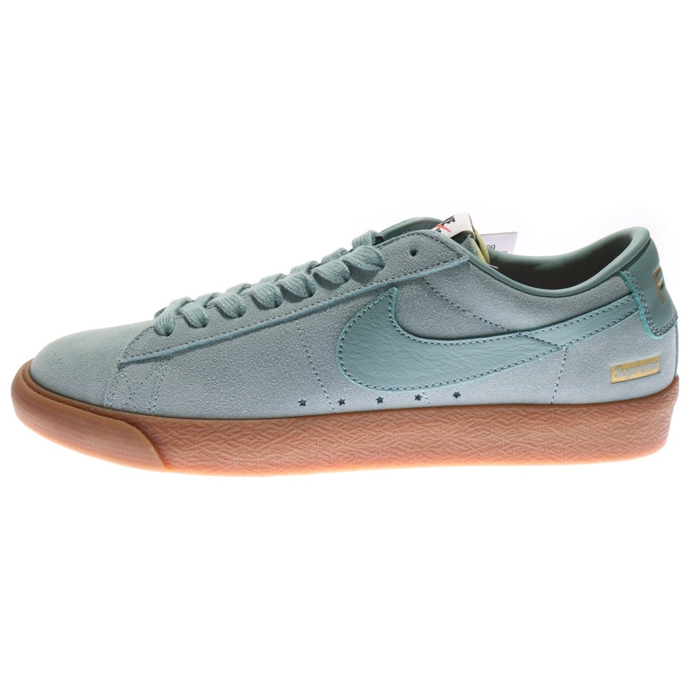 NIKE(ナイキ) × SUPREME BLAZER LOW GT QS Cannon-Gum シュプリーム ブレザー キャノンガム ローカットスニーカー グリーン US9.5/27.5cm 716890-009