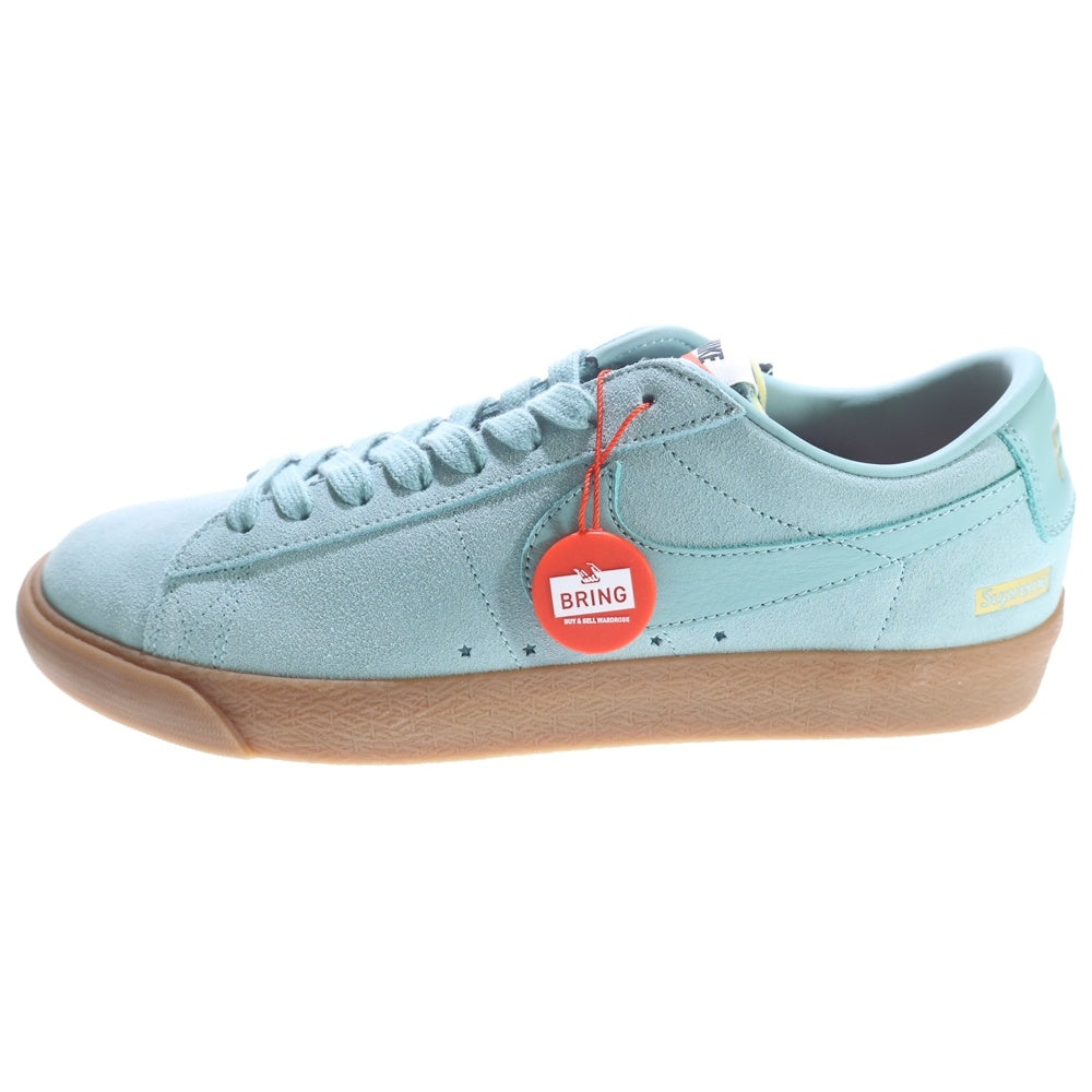 NIKE(ナイキ) × SUPREME BLAZER LOW GT QS Cannon-Gum シュプリーム ブレザー キャノンガム ローカットスニーカー グリーン US9.5/27.5cm 716890-009
