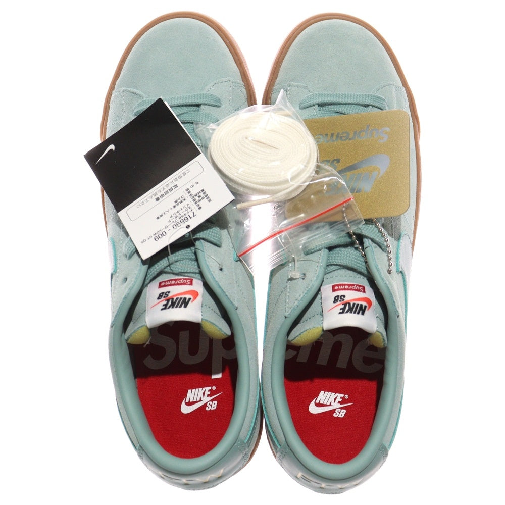 NIKE(ナイキ) × SUPREME BLAZER LOW GT QS Cannon-Gum シュプリーム ブレザー キャノンガム ローカットスニーカー グリーン US9.5/27.5cm 716890-009