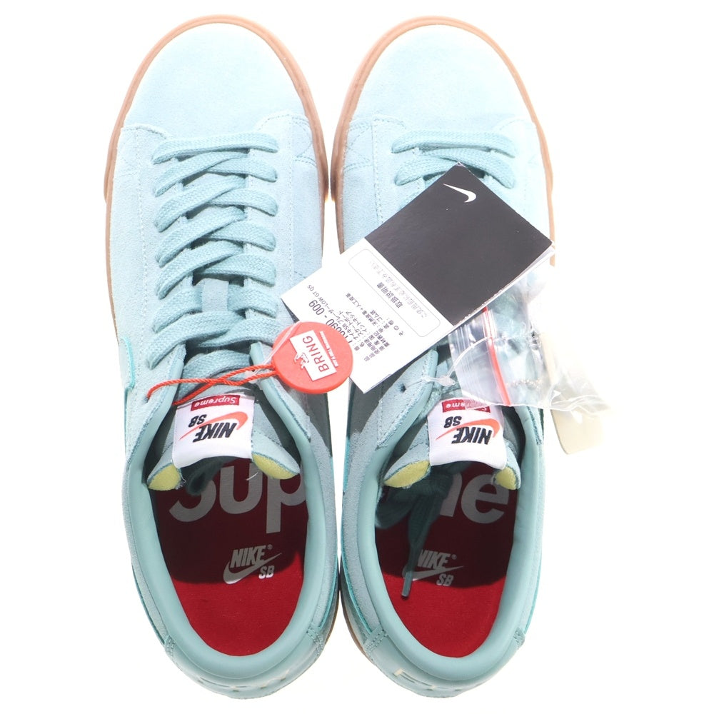 NIKE(ナイキ) × SUPREME BLAZER LOW GT QS Cannon-Gum シュプリーム ブレザー キャノンガム ローカットスニーカー グリーン US9.5/27.5cm 716890-009