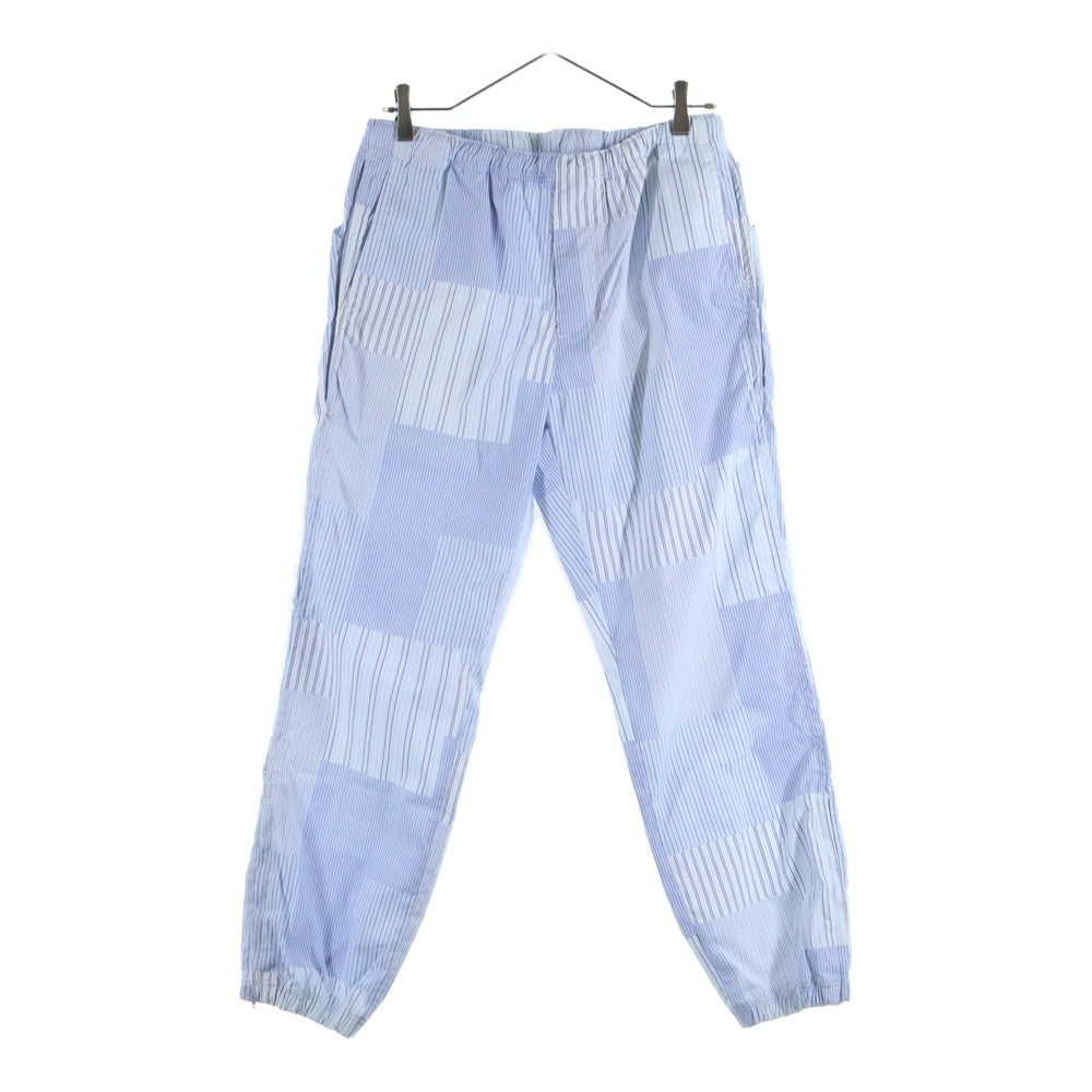 SSZ(エスエスズィー) 18SS × BEAMS STRIPE P/W PRINT SHAKA PANTS ビームス ストライプ 転写プリント シャカパンツ ブルー 11-24-2108-803-90-14