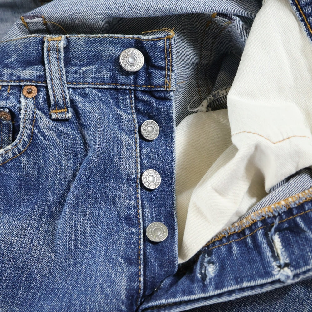 Levi's(リーバイス) 70S ヴィンテージ 501 66前期 スモールe 不均等V ボタン裏6 ボタンフライ ストレート レディース