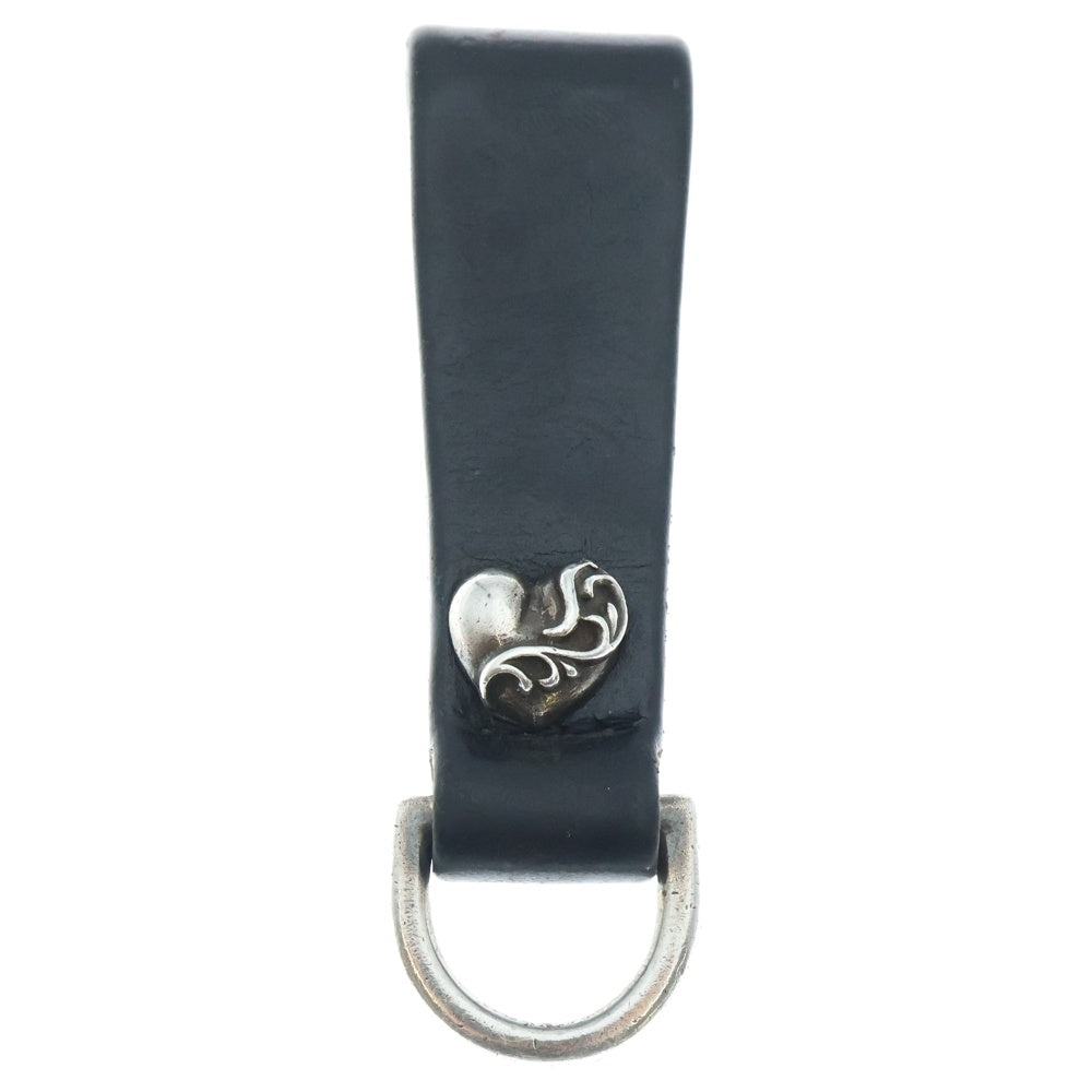 CHROME HEARTS(クロムハーツ) BELT LOOP D RING Dリング ハートベルトループ ブラック/シルバー