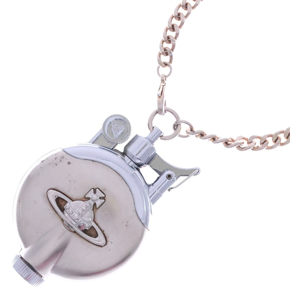 Vivienne Westwood(ヴィヴィアンウエストウッド) METAL ORB CHAIN OIL LIGHTER メタルオーブチェーンオイルライターネックレス シルバー