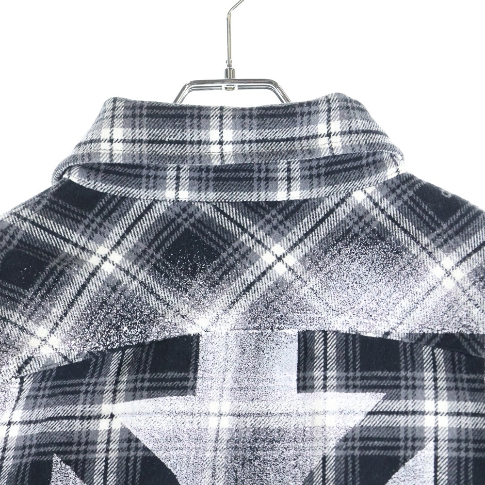 OFF-WHITE(オフホワイト) 20AW STENCIL FLANNEL CHECK SHIRT バック