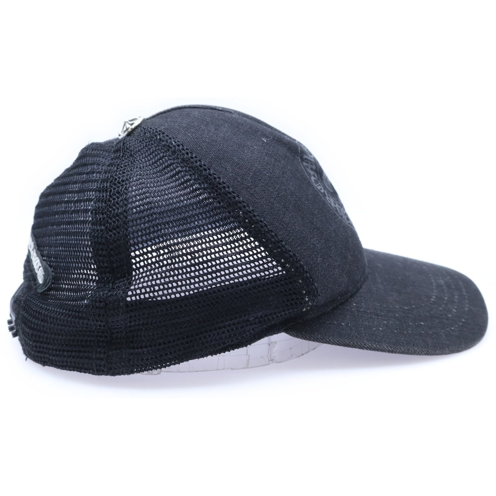 CHROME HEARTS(クロムハーツ) Trucker Cap BS Flare Print Cross Ball Mesh BSフレア トラッカーメッシュキャップ ブラック