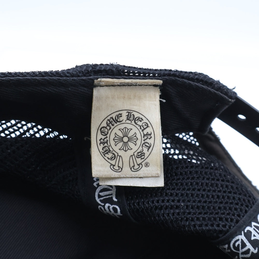 CHROME HEARTS(クロムハーツ) Trucker Cap BS Flare Print Cross Ball Mesh BSフレア トラッカーメッシュキャップ ブラック