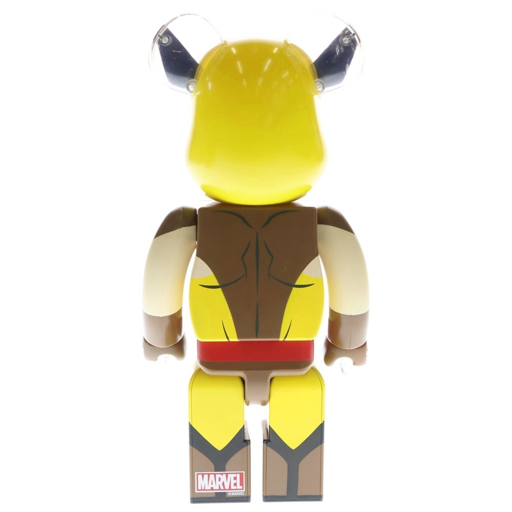 MEDICOM TOY(メディコムトイ) BE@RBRICK 400% MARVEL X-MEN WOLVERINE ベアブリック マーベル エックスメン ウルヴァリン フィギュア 人形 ブラウン