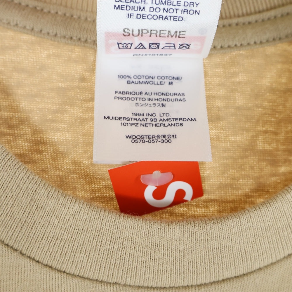 SUPREME(シュプリーム) 25SS Receiver Tee Mario Ayala レシーバー マリオ・アヤラ クルーネック 半袖Tシャツ カットソー ベージュ