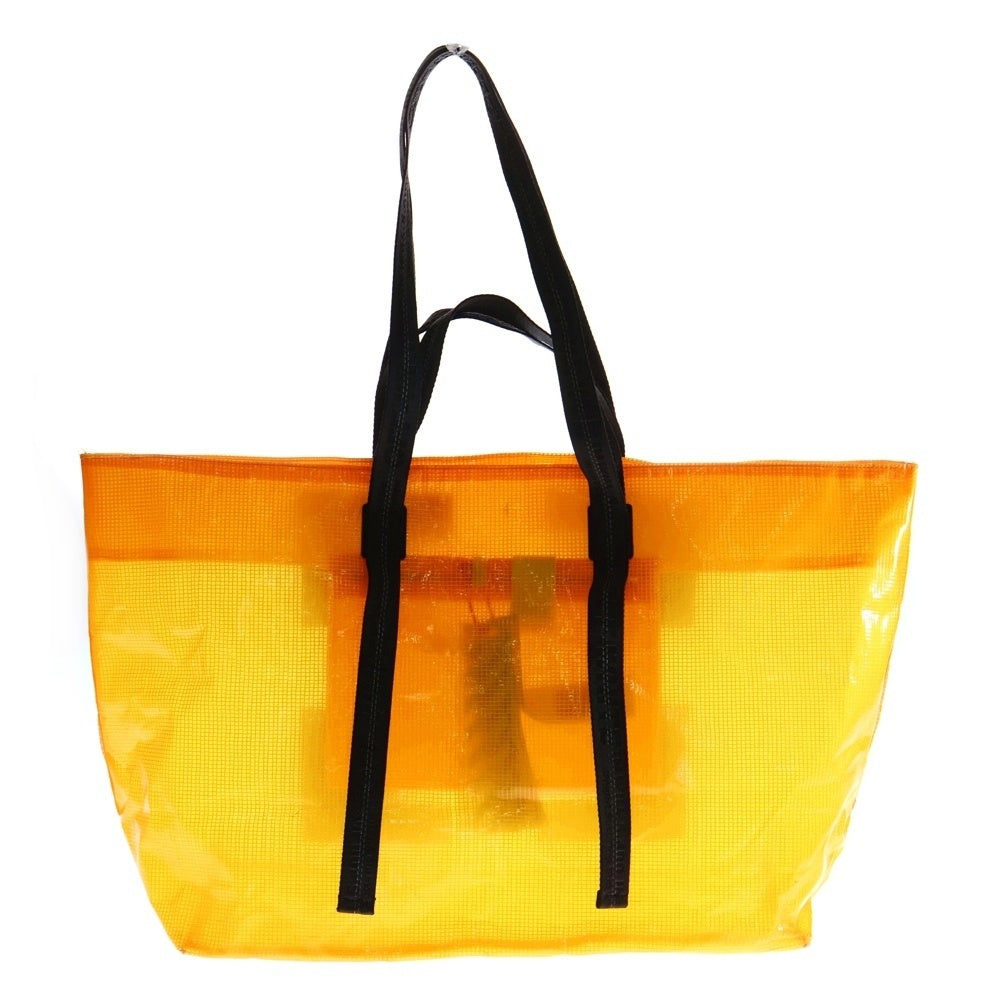 OFF-WHITE(オフホワイト) ARROW TYVEK TOTE ロゴプリント トートバッグ オレンジ
