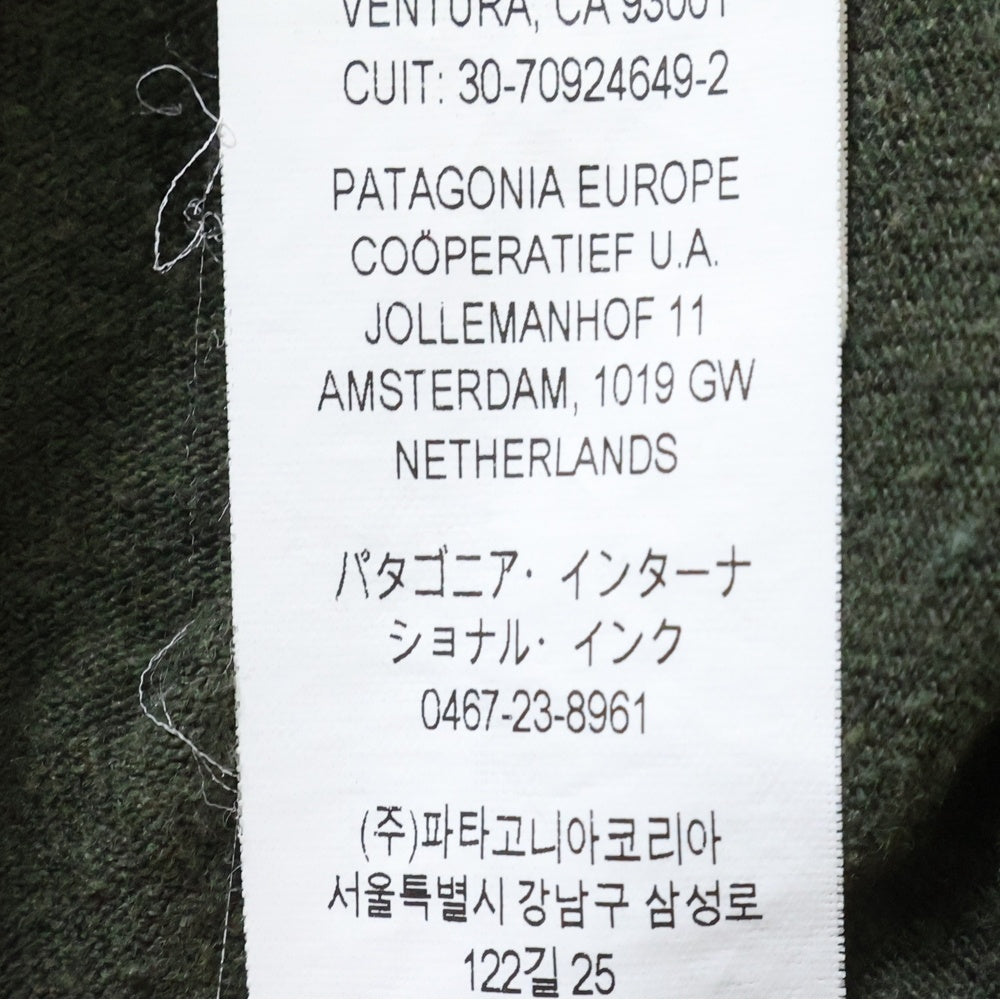 PATAGONIA(パタゴニア) ロゴプリント トラウト オーガニック コットン ポケット 半袖Tシャツ カットソー